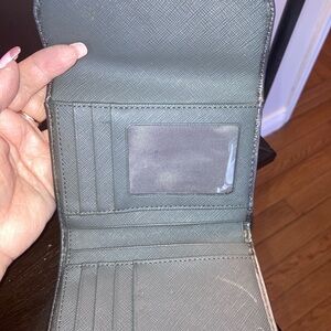 Gray Textured Coach Wallet